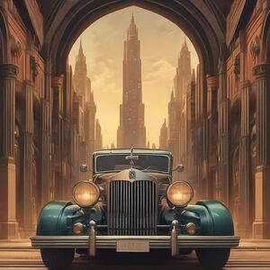 Vintage Classic Car Art Print